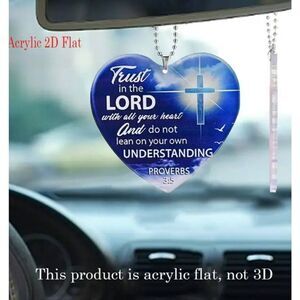 Trust in the Lord Car Mirror Ornament - Brand New